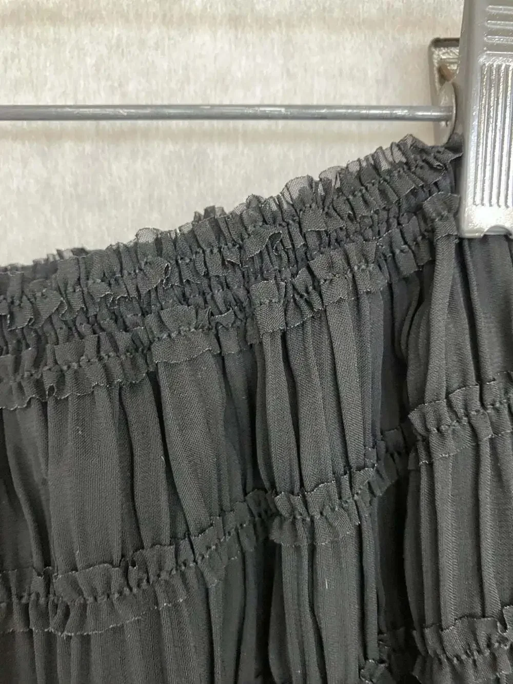VRG GRL Mia Top & Midi Skirt, Shirred Plisse Elastic Waist Black Size 8 Lined